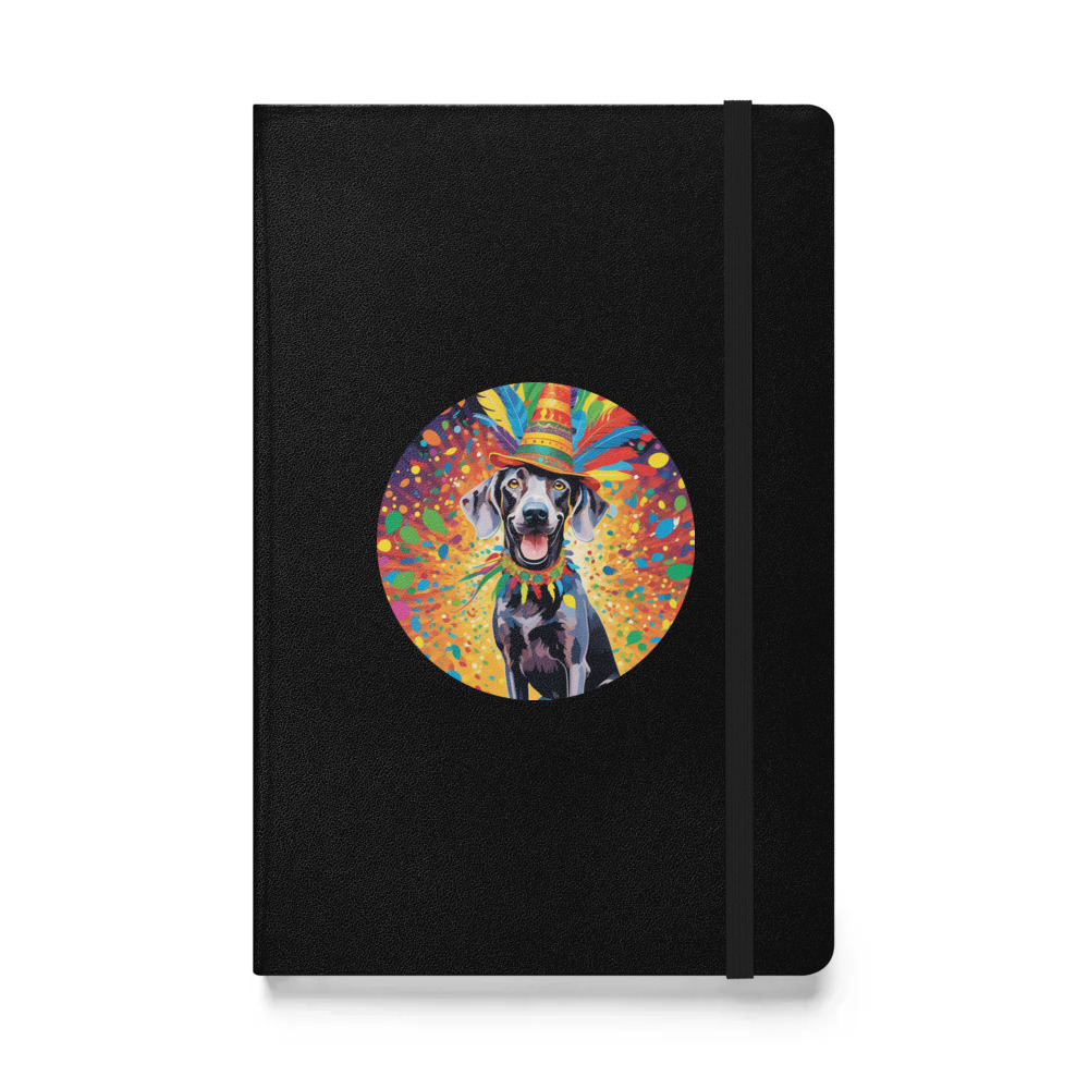PugMug Custom Weimaraner Hardcover Bound Notebook