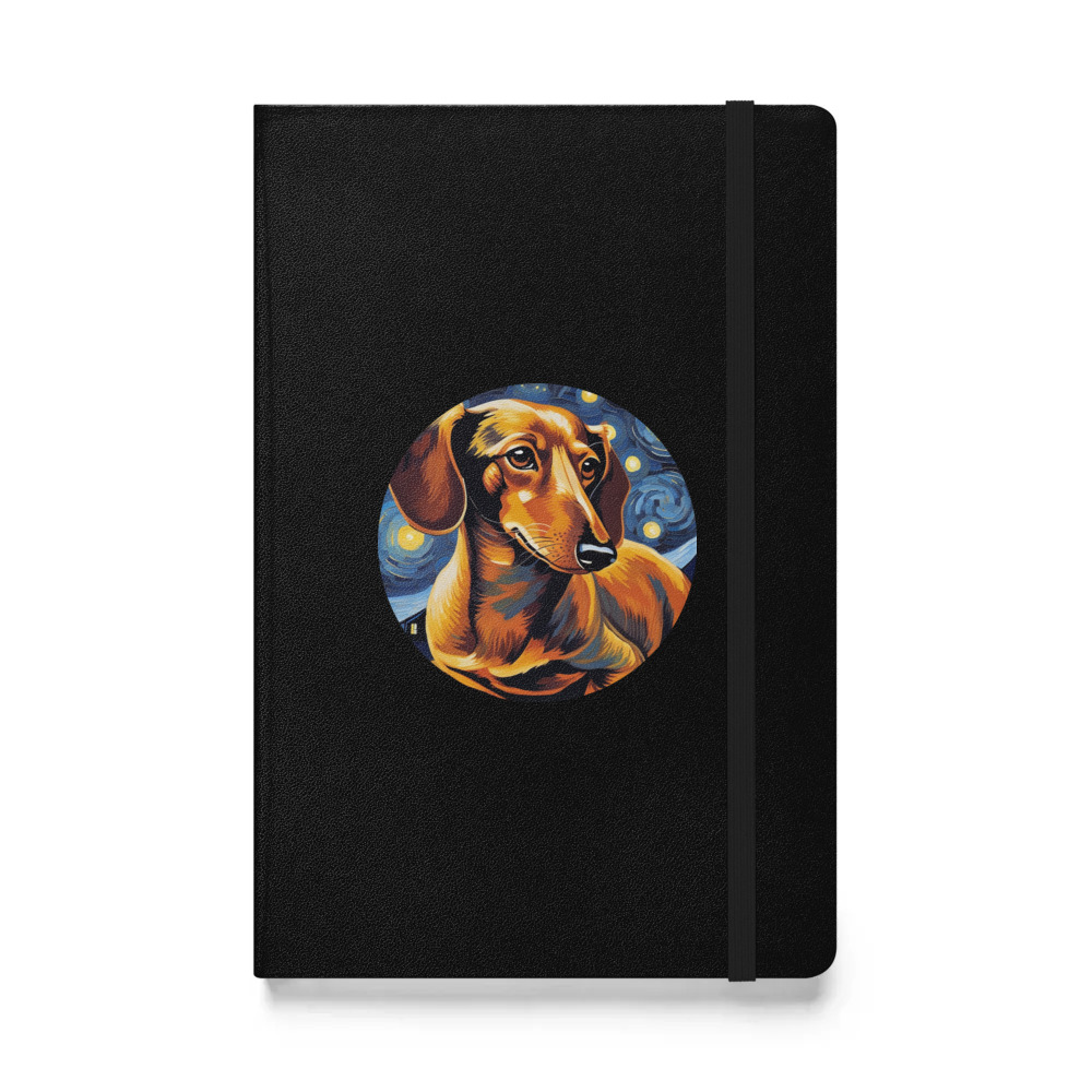 PugMug Custom Tan Dachshund Hardcover Bound Notebook