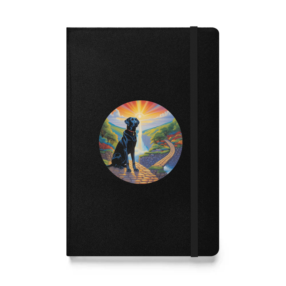 PugMug Custom Black Labrador Retriever Hardcover Bound Notebook