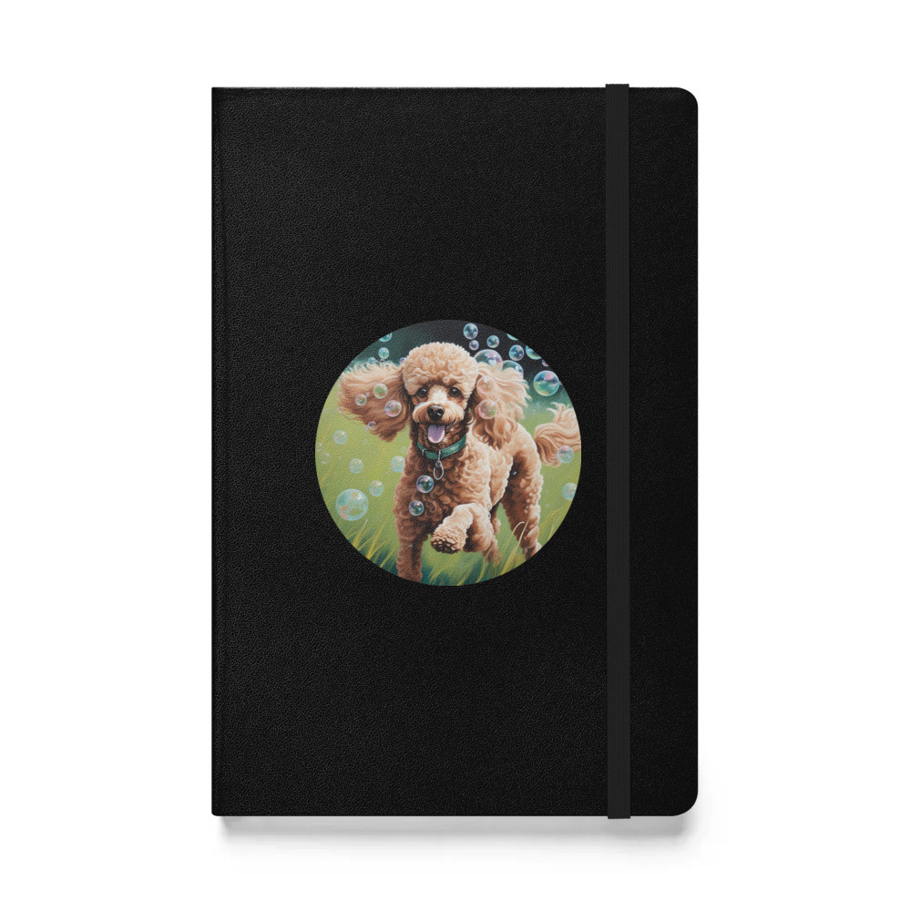 PugMug Custom Tan Poodle Hardcover Bound Notebook