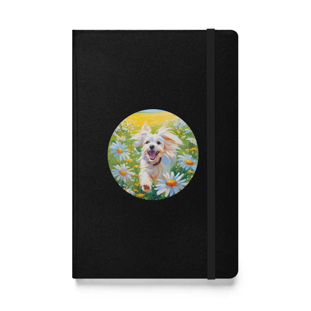 PugMug Custom Maltese Dog Hardcover Bound Notebook