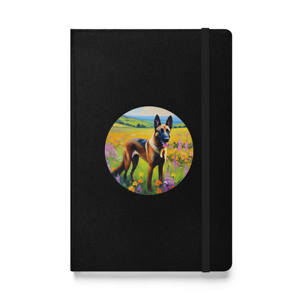 PugMug Custom Belgian Malinois Hardcover Bound Notebook