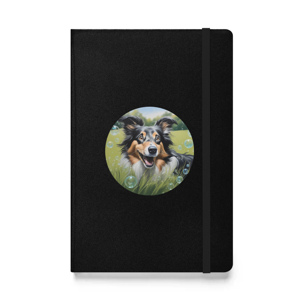 PugMug Custom Collie Hardcover Bound Notebook