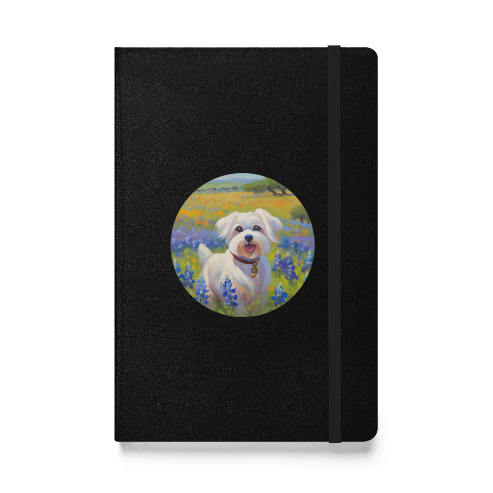 PugMug Custom Maltese Dog Hardcover Bound Notebook