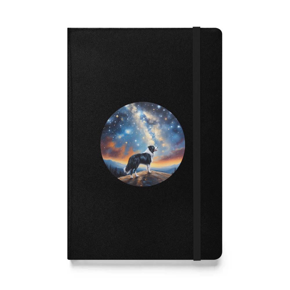 PugMug Custom Border Collie Hardcover Bound Notebook