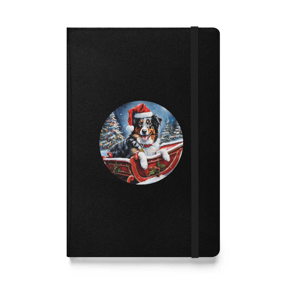 PugMug Custom Australian Shepherd Dog Hardcover Bound Notebook