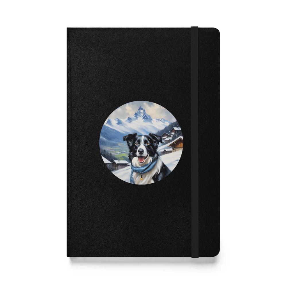 PugMug Custom Border Collie Hardcover Bound Notebook
