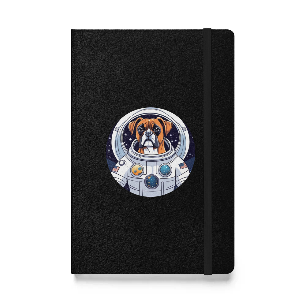 PugMug Custom Boxer Dog Hardcover Bound Notebook