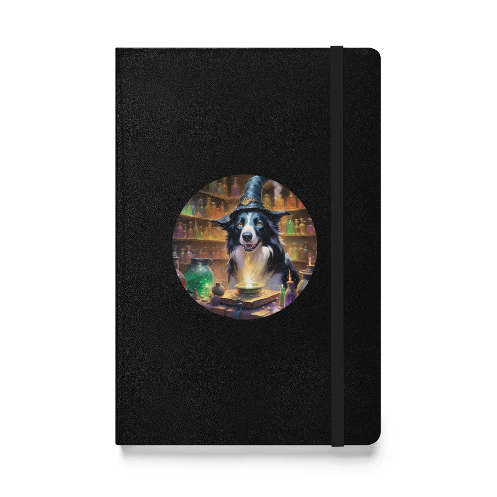 PugMug Custom Border Collie Hardcover Bound Notebook