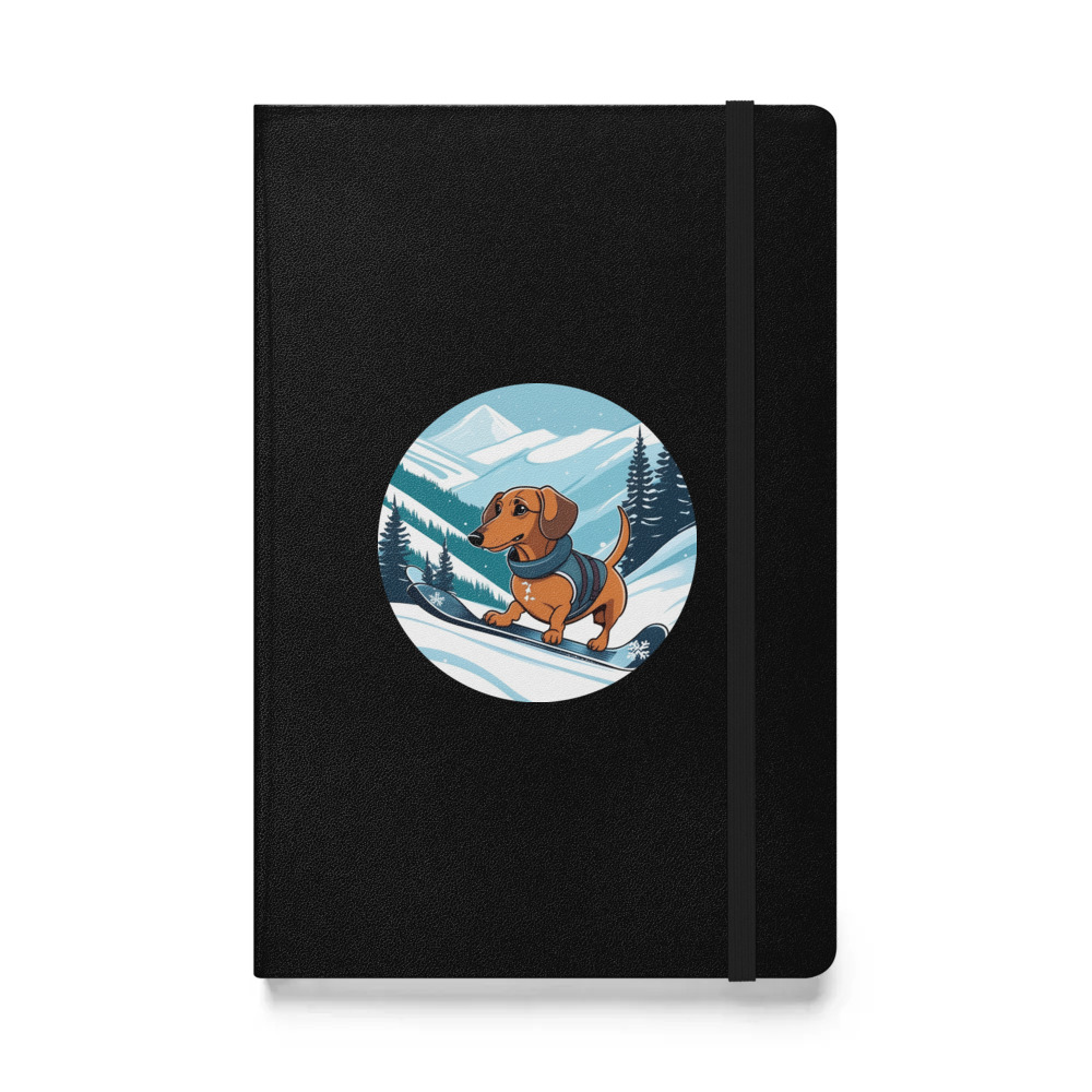 PugMug Custom Tan Dachshund Hardcover Bound Notebook