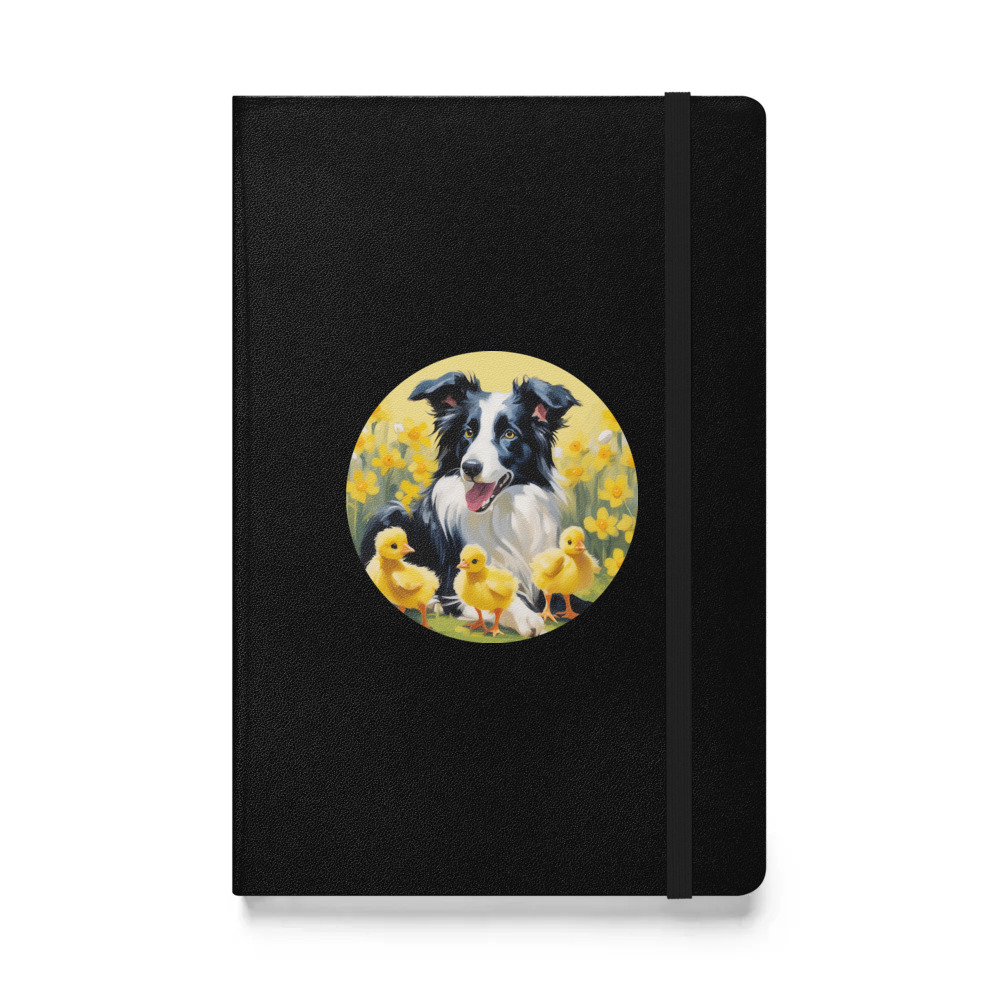 PugMug Custom Border Collie Hardcover Bound Notebook