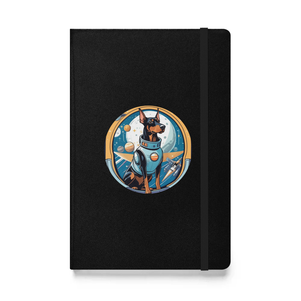 PugMug Custom Doberman Pinscher Hardcover Bound Notebook