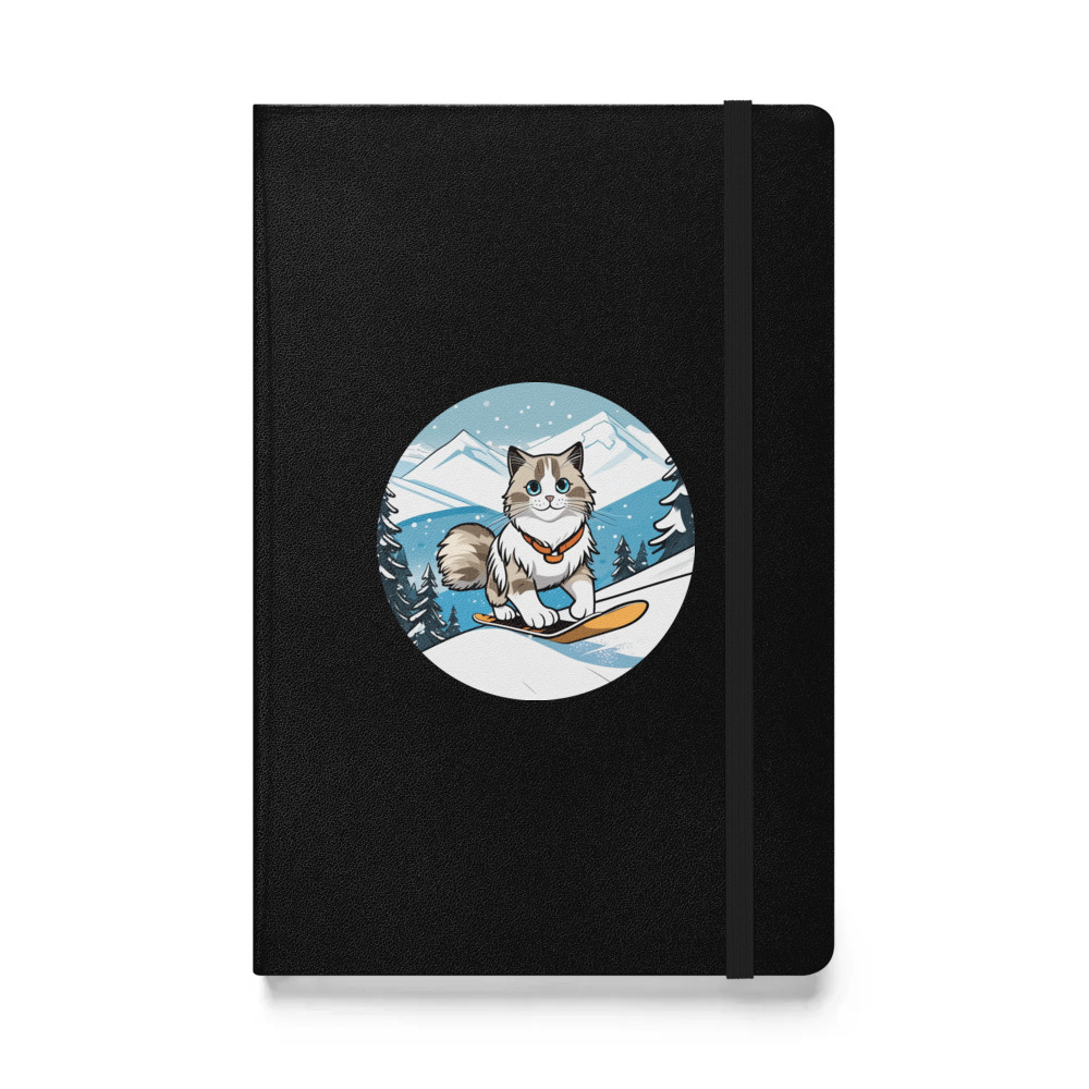 PugMug Custom Tabby Ragdoll Cat Hardcover Bound Notebook