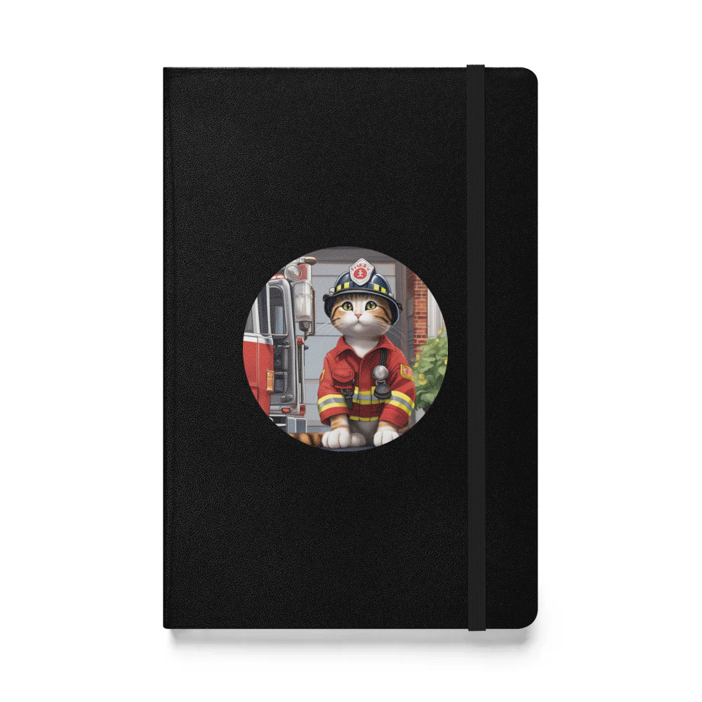 PugMug Custom Tabby Companion Cat Hardcover Bound Notebook