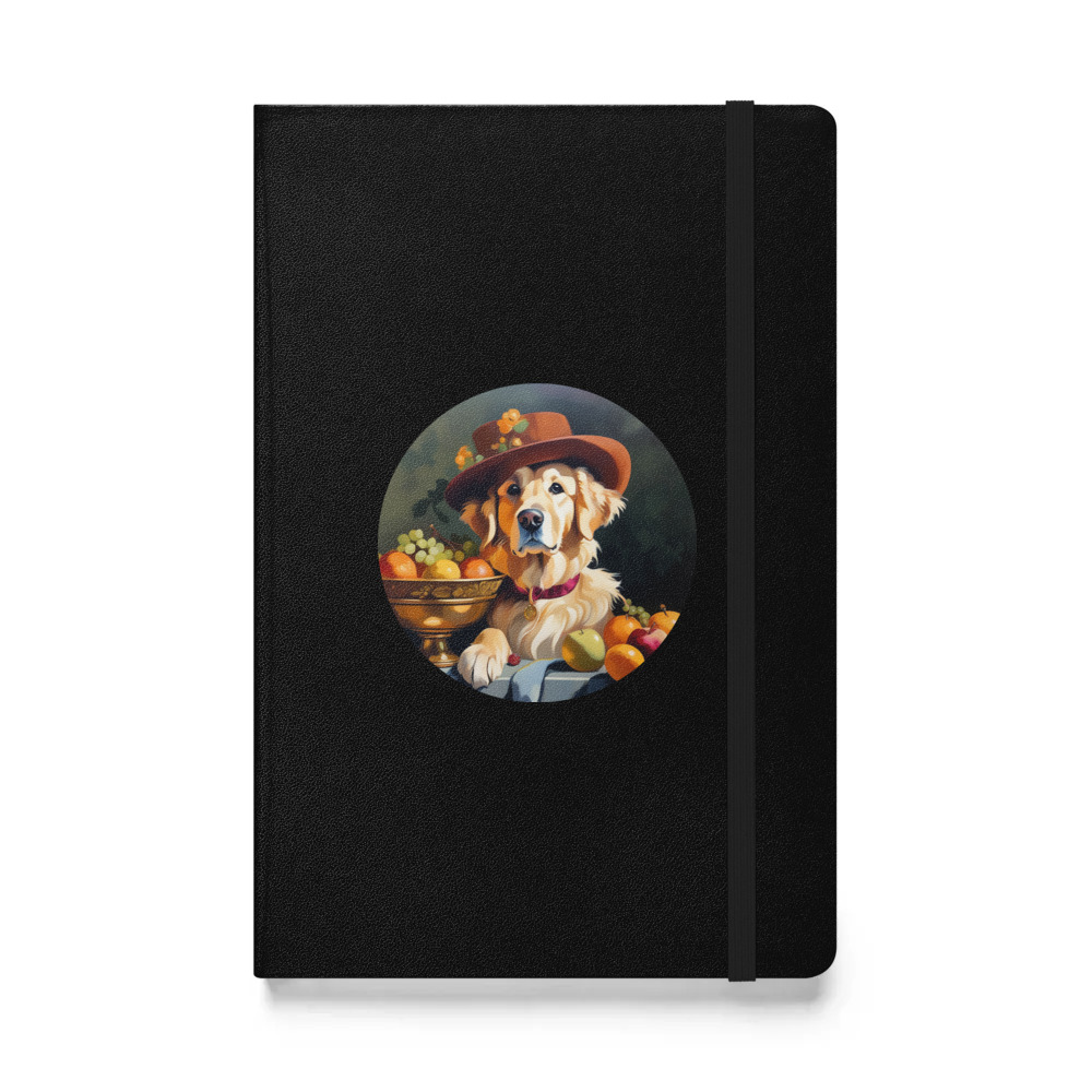 PugMug Custom Golden Retriever Hardcover Bound Notebook