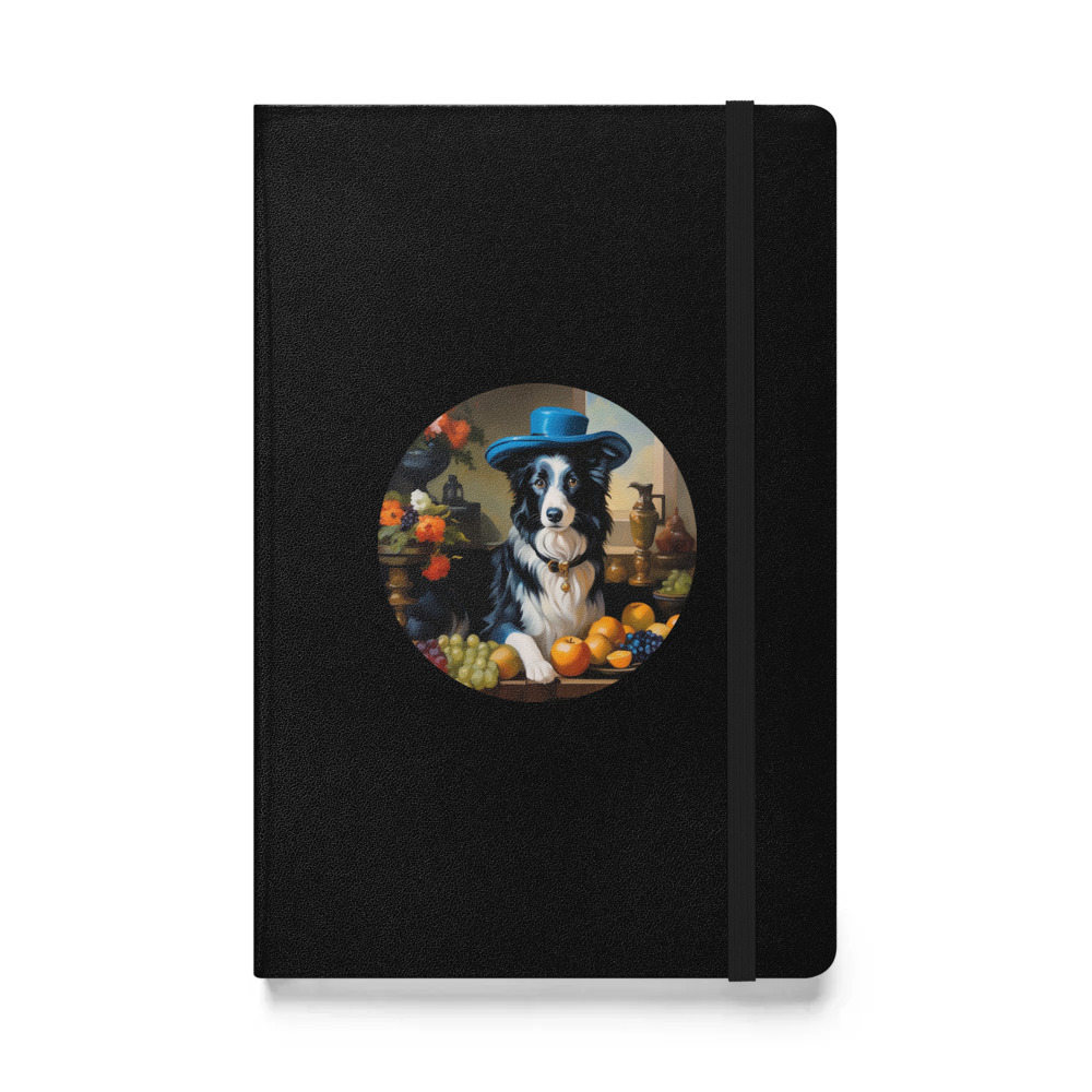 PugMug Custom Border Collie Hardcover Bound Notebook