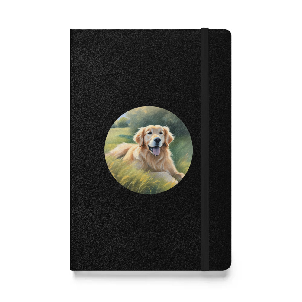 PugMug Custom Golden Retriever Hardcover Bound Notebook