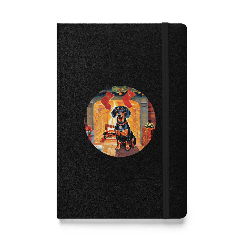 PugMug Custom Tan Dachshund Hardcover Bound Notebook