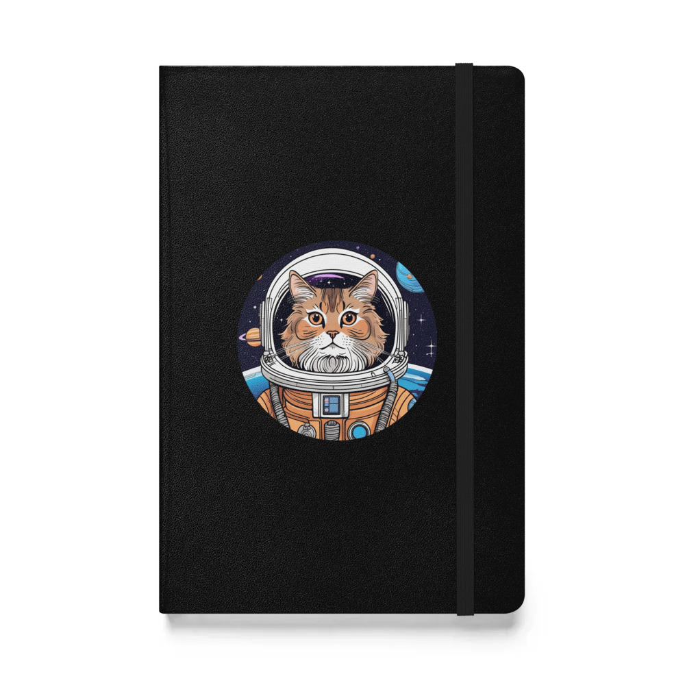 PugMug Custom Tabby Persian Cat Hardcover Bound Notebook