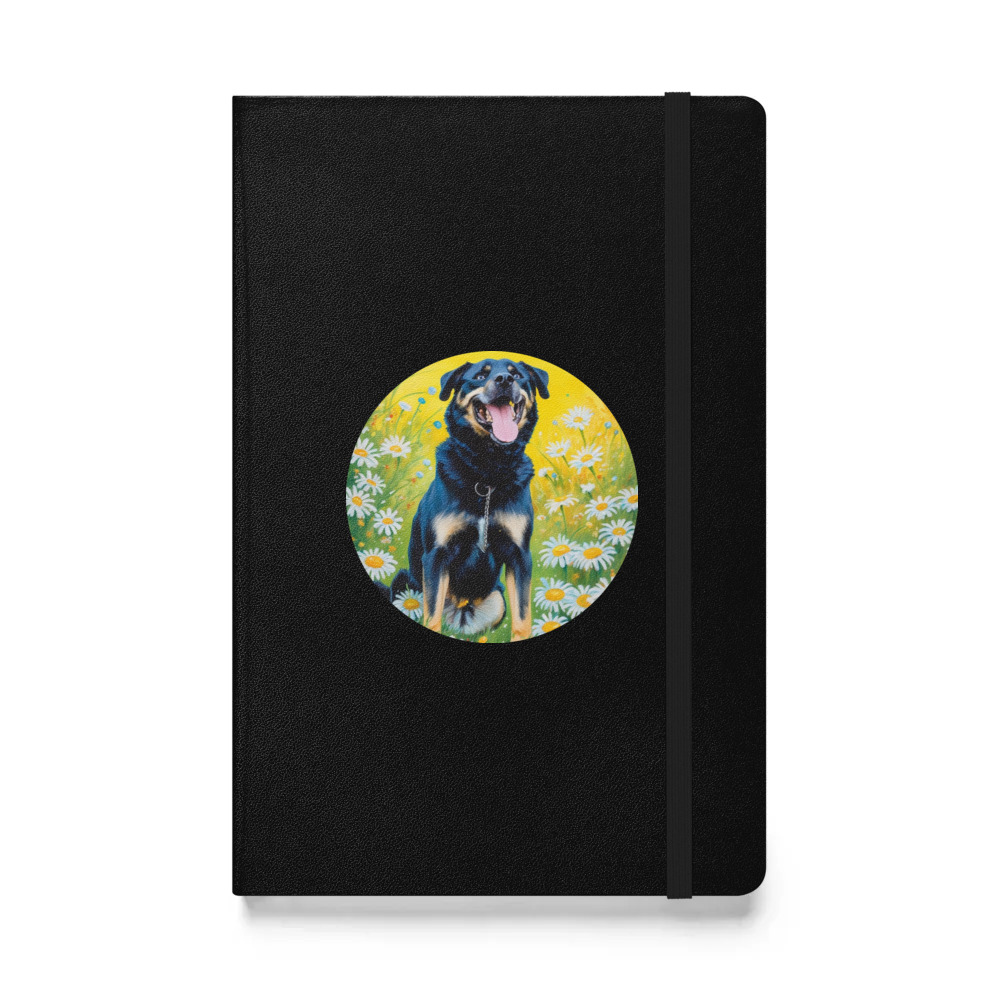 PugMug Custom Blue Hardcover Bound Notebook