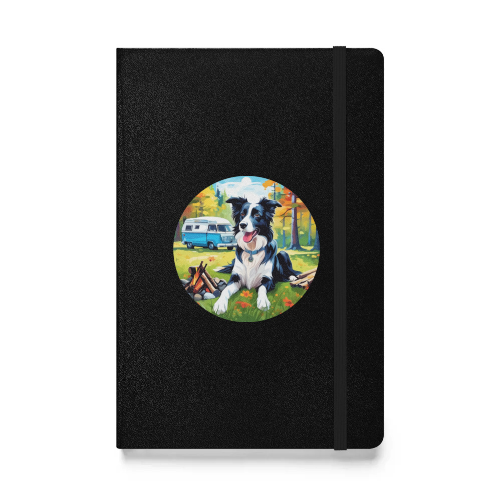 PugMug Custom Border Collie Hardcover Bound Notebook