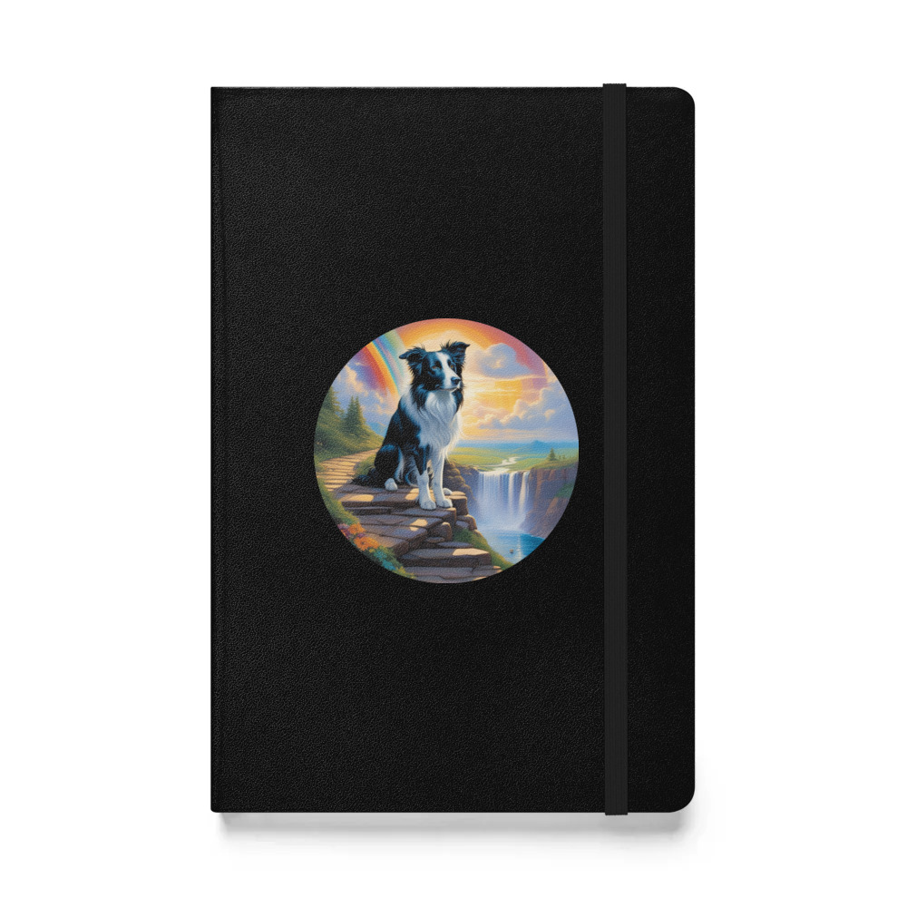 PugMug Custom Border Collie Hardcover Bound Notebook