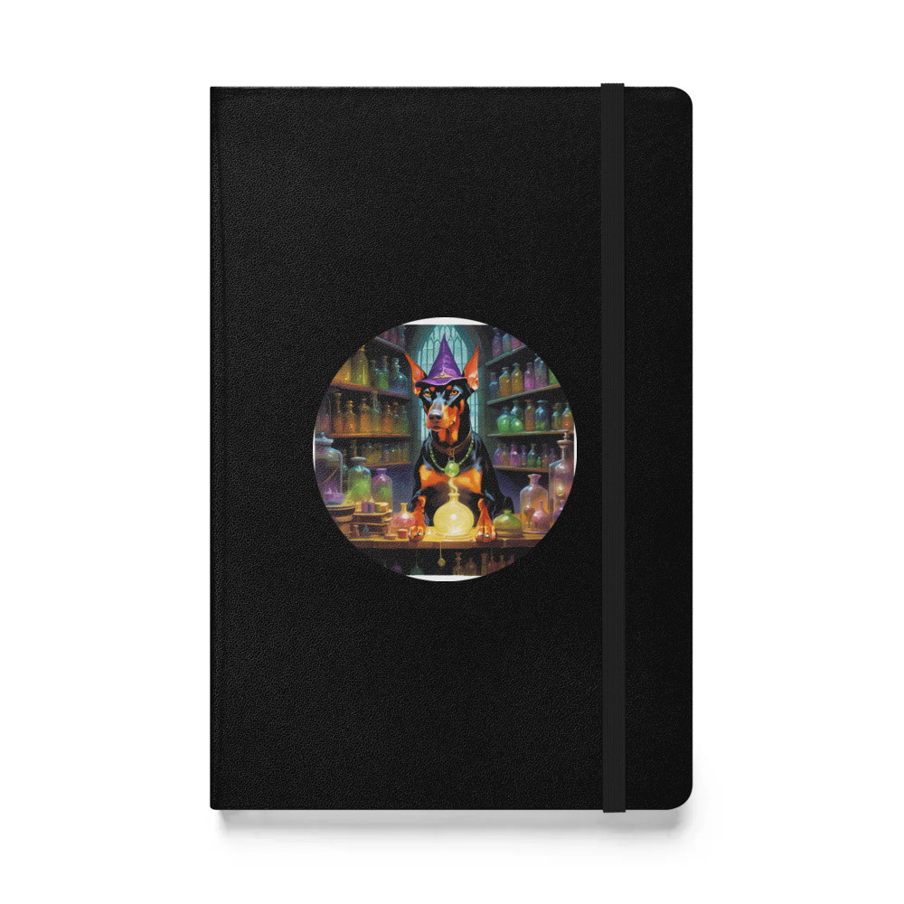 PugMug Custom Doberman Pinscher Hardcover Bound Notebook