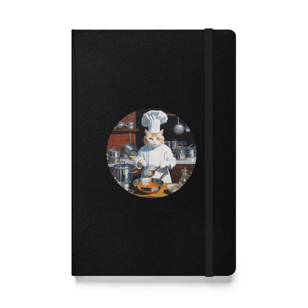 PugMug Custom White Companion Cat Hardcover Bound Notebook