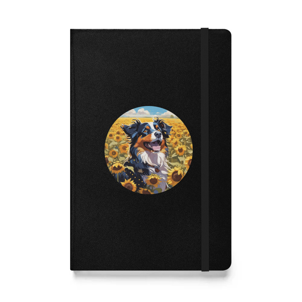 PugMug Custom Miniature American Shepherd Hardcover Bound Notebook