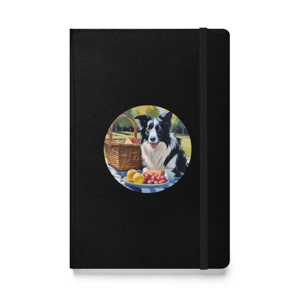 PugMug Custom Border Collie Hardcover Bound Notebook