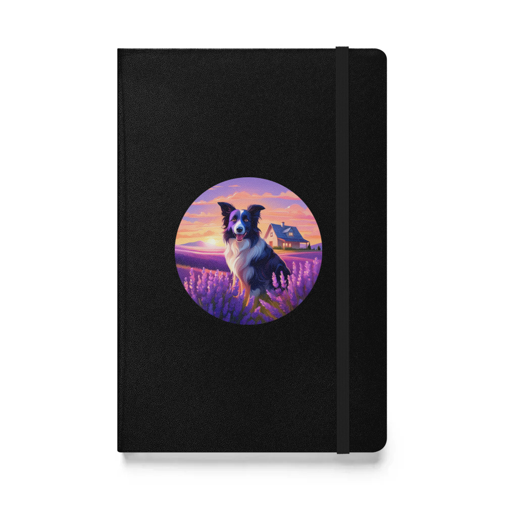 PugMug Custom Border Collie Hardcover Bound Notebook