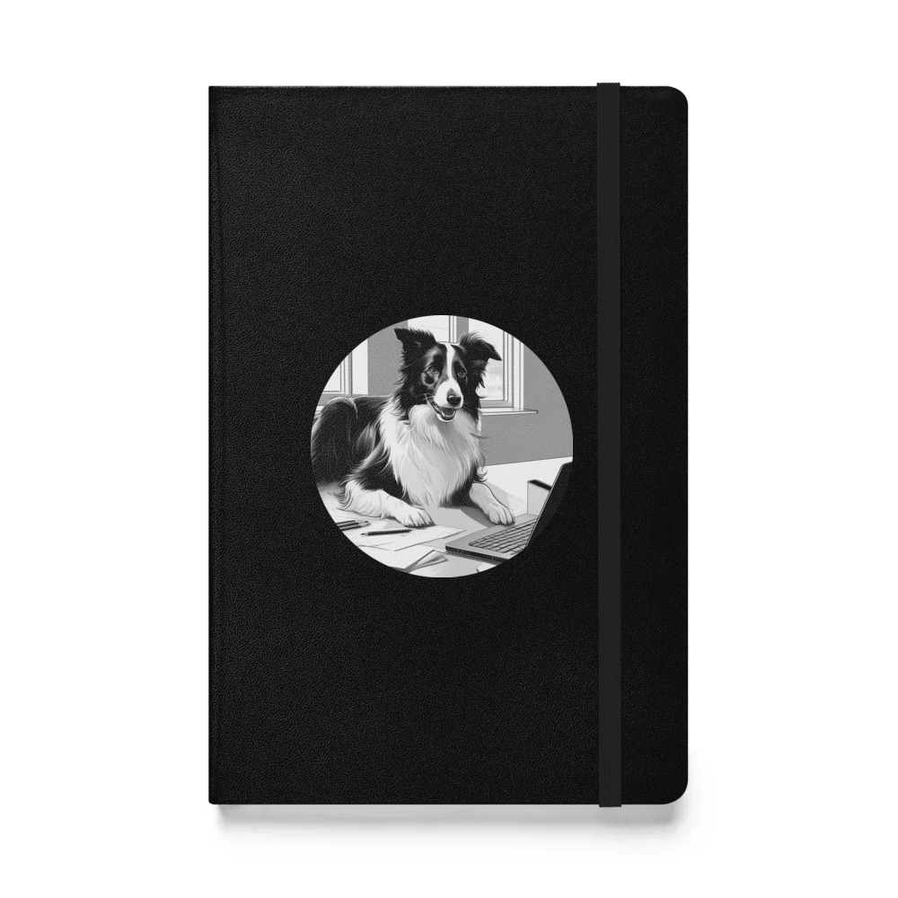 PugMug Custom Border Collie Hardcover Bound Notebook