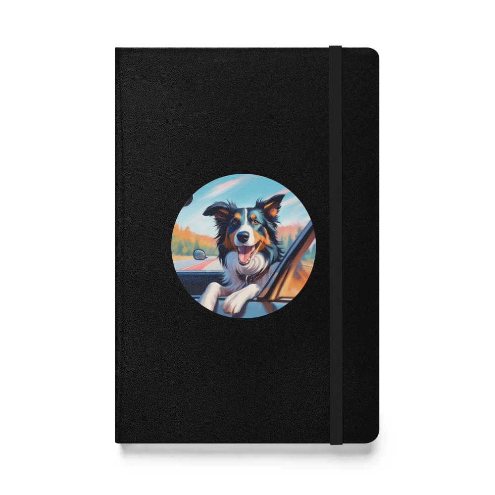 PugMug Custom Border Collie Hardcover Bound Notebook