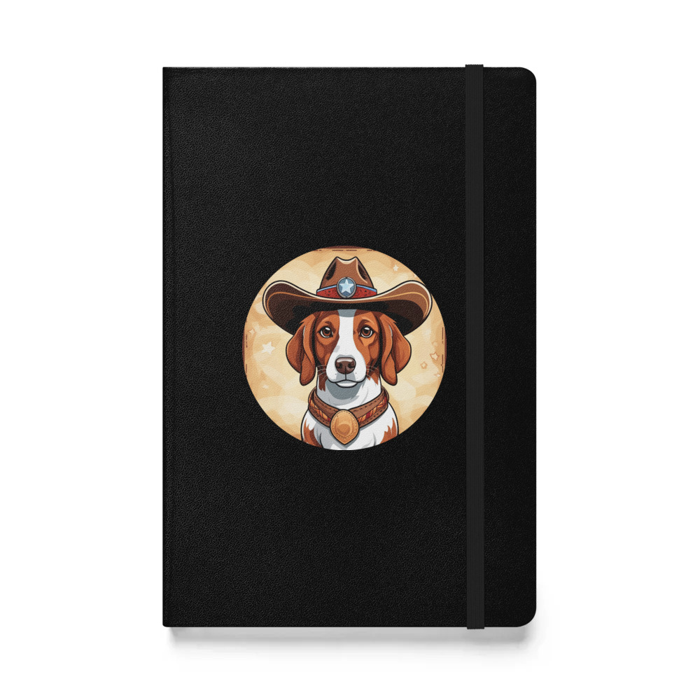 PugMug Custom Brittany Dog Hardcover Bound Notebook