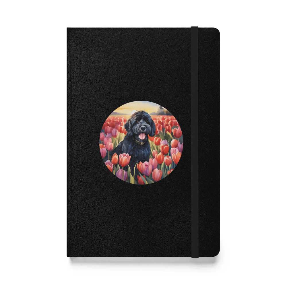 PugMug Custom Portuguese Water Dog Hardcover Bound Notebook