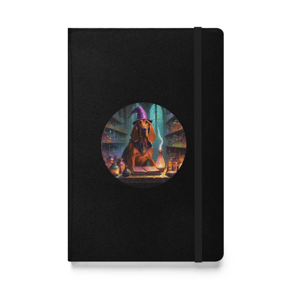 PugMug Custom Bloodhound Hardcover Bound Notebook