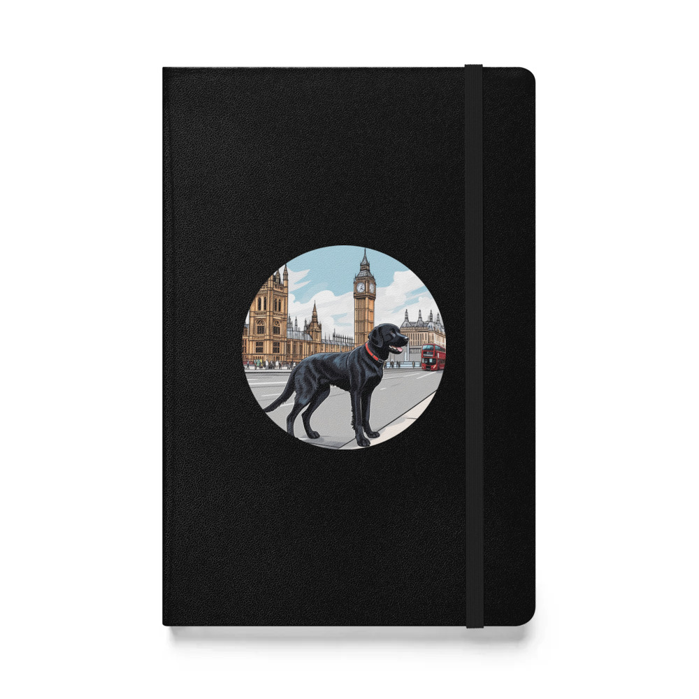 PugMug Custom Black Labrador Retriever Hardcover Bound Notebook