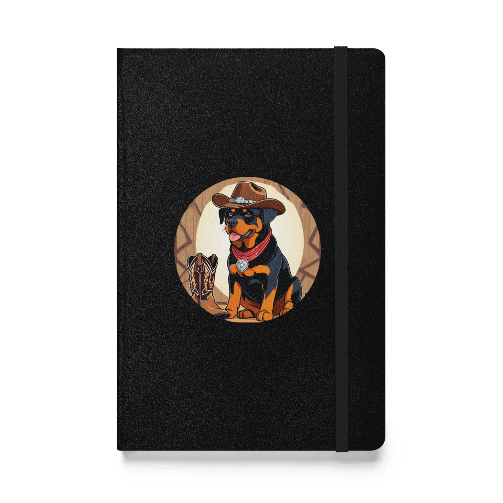 PugMug Custom Rottweiler Hardcover Bound Notebook