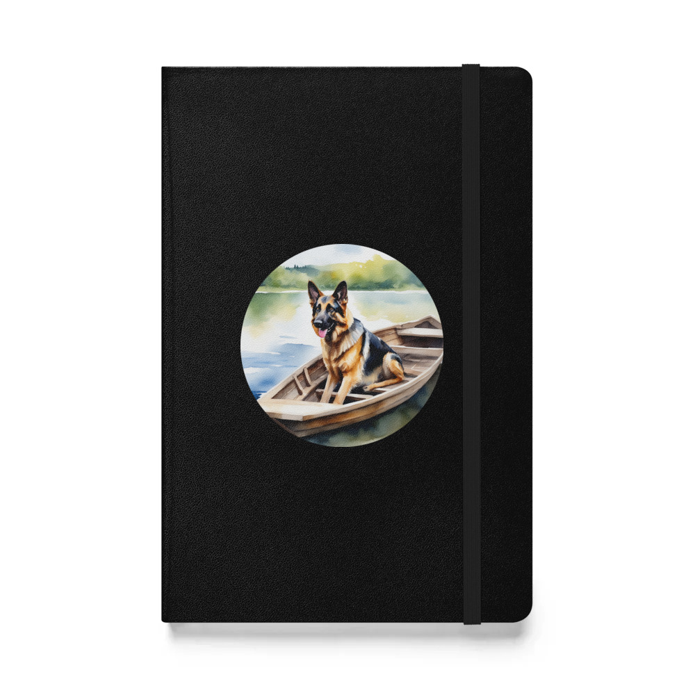 PugMug Custom German Shepherd Dog Hardcover Bound Notebook