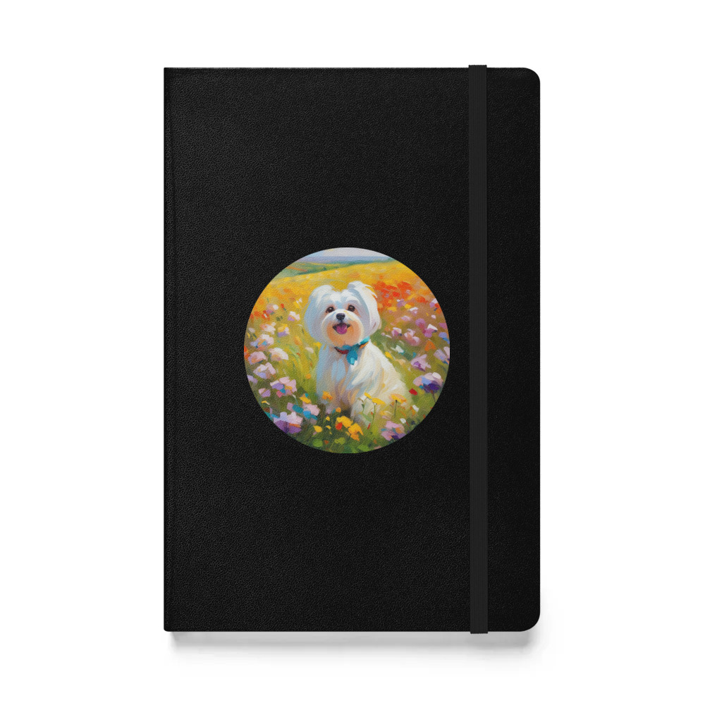 PugMug Custom Maltese Dog Hardcover Bound Notebook