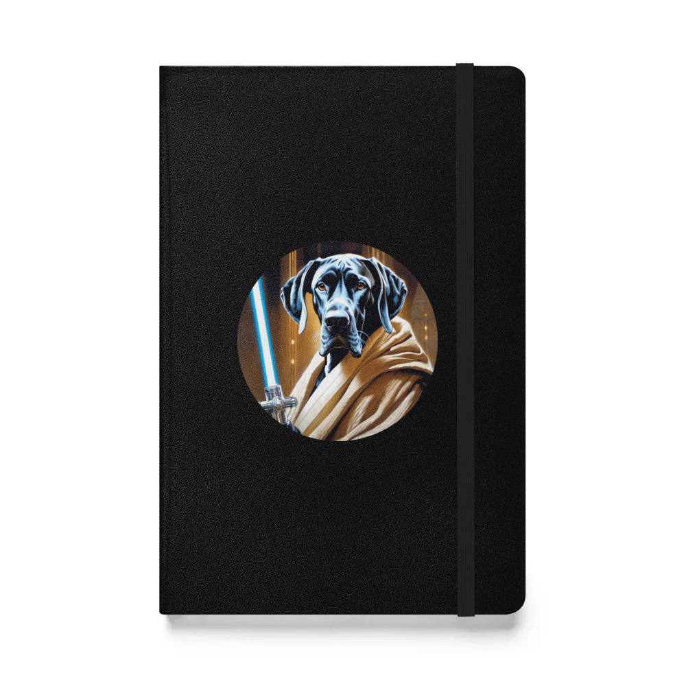 PugMug Custom Great Dane Hardcover Bound Notebook