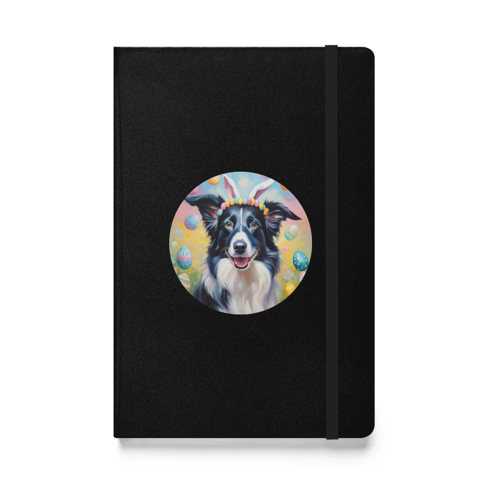 PugMug Custom Border Collie Hardcover Bound Notebook