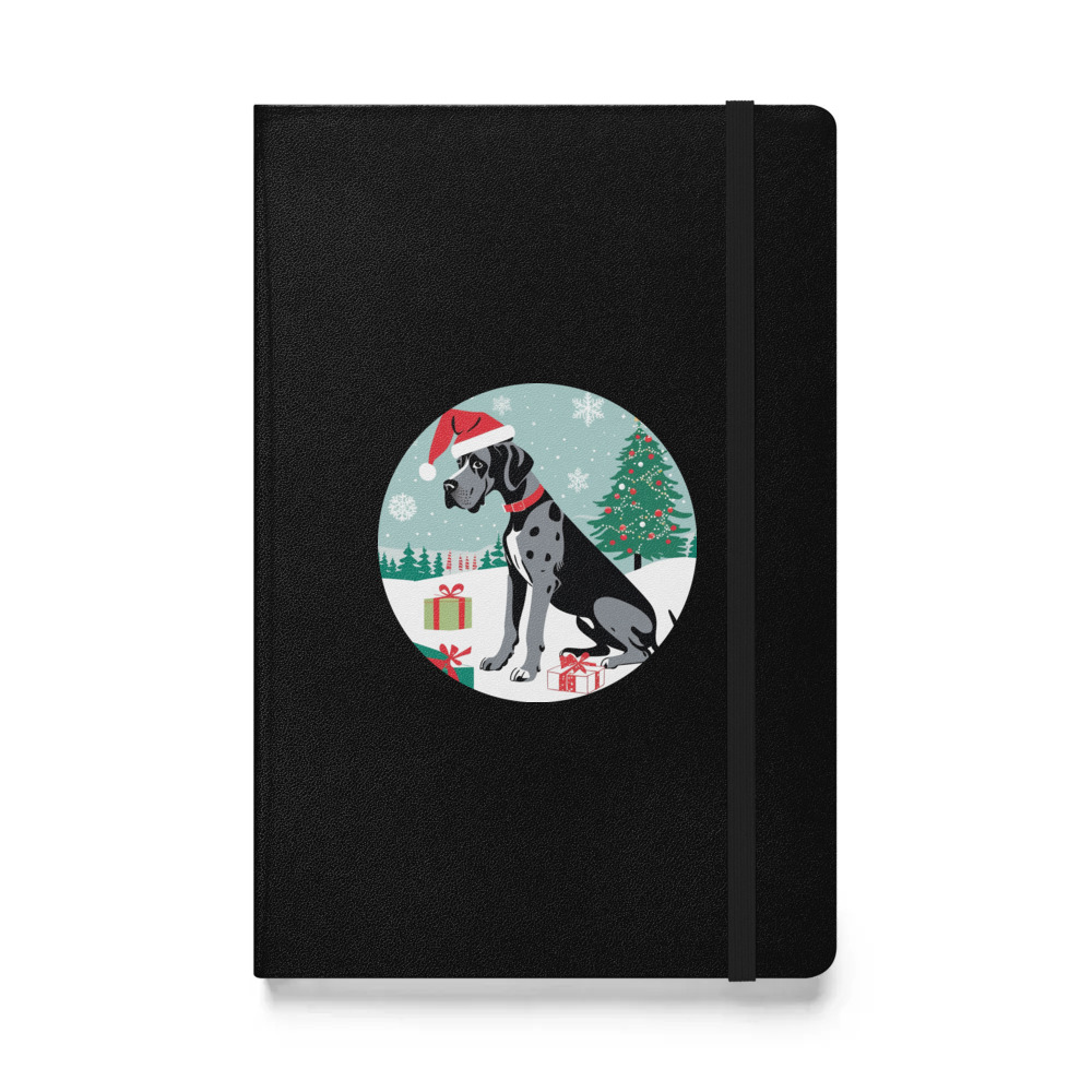 PugMug Custom Great Dane Hardcover Bound Notebook