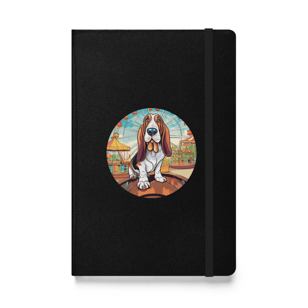 PugMug Custom Basset Hound Hardcover Bound Notebook