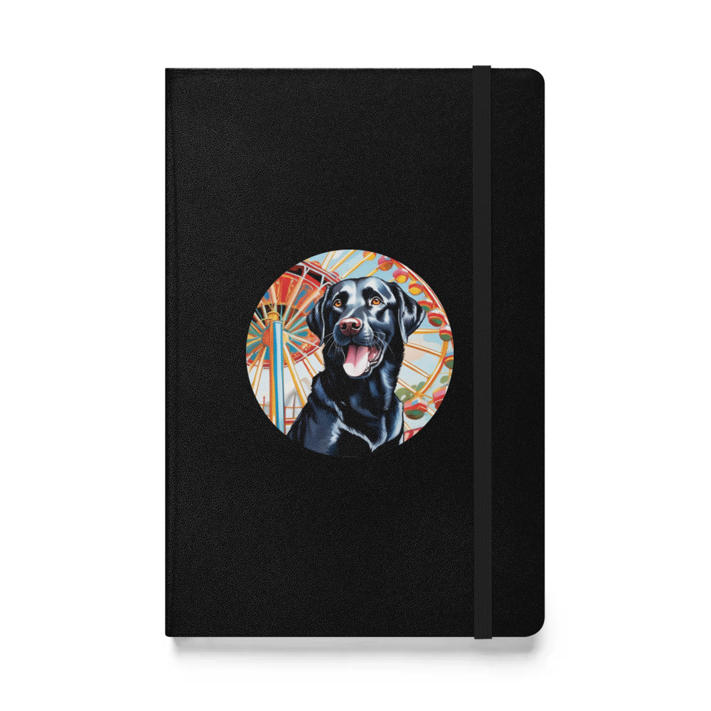 PugMug Custom Black Labrador Retriever Hardcover Bound Notebook