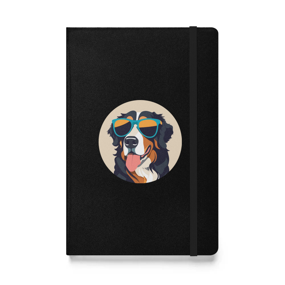 PugMug Custom Bernese Mountain Dog Hardcover Bound Notebook