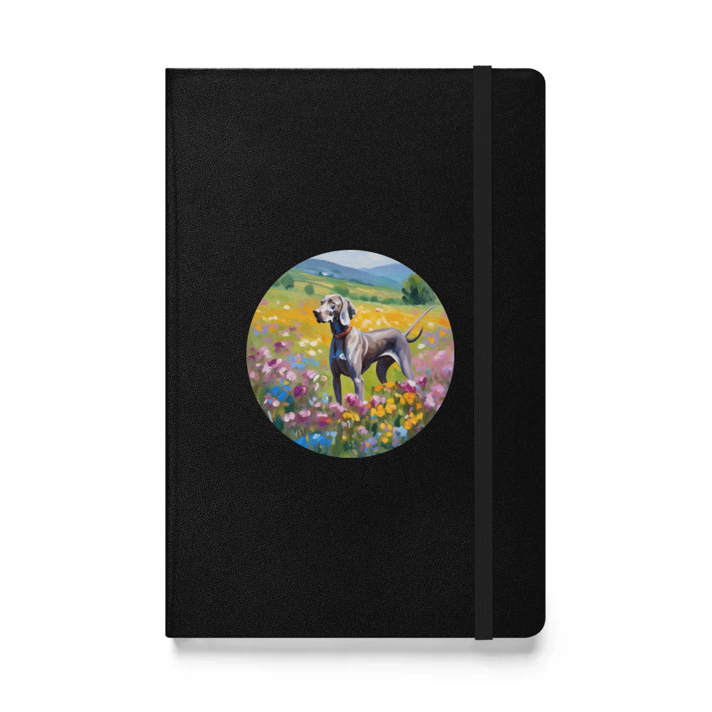 PugMug Custom Weimaraner Hardcover Bound Notebook