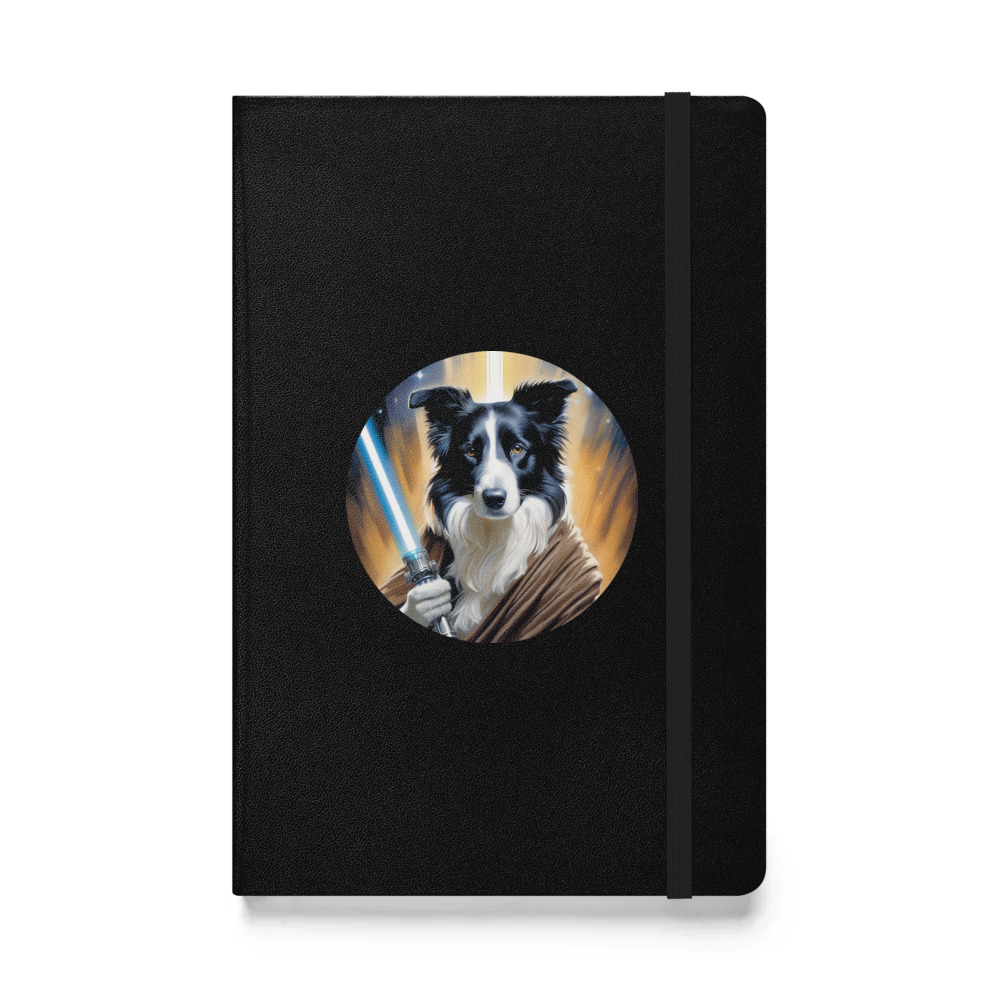 PugMug Custom Border Collie Hardcover Bound Notebook