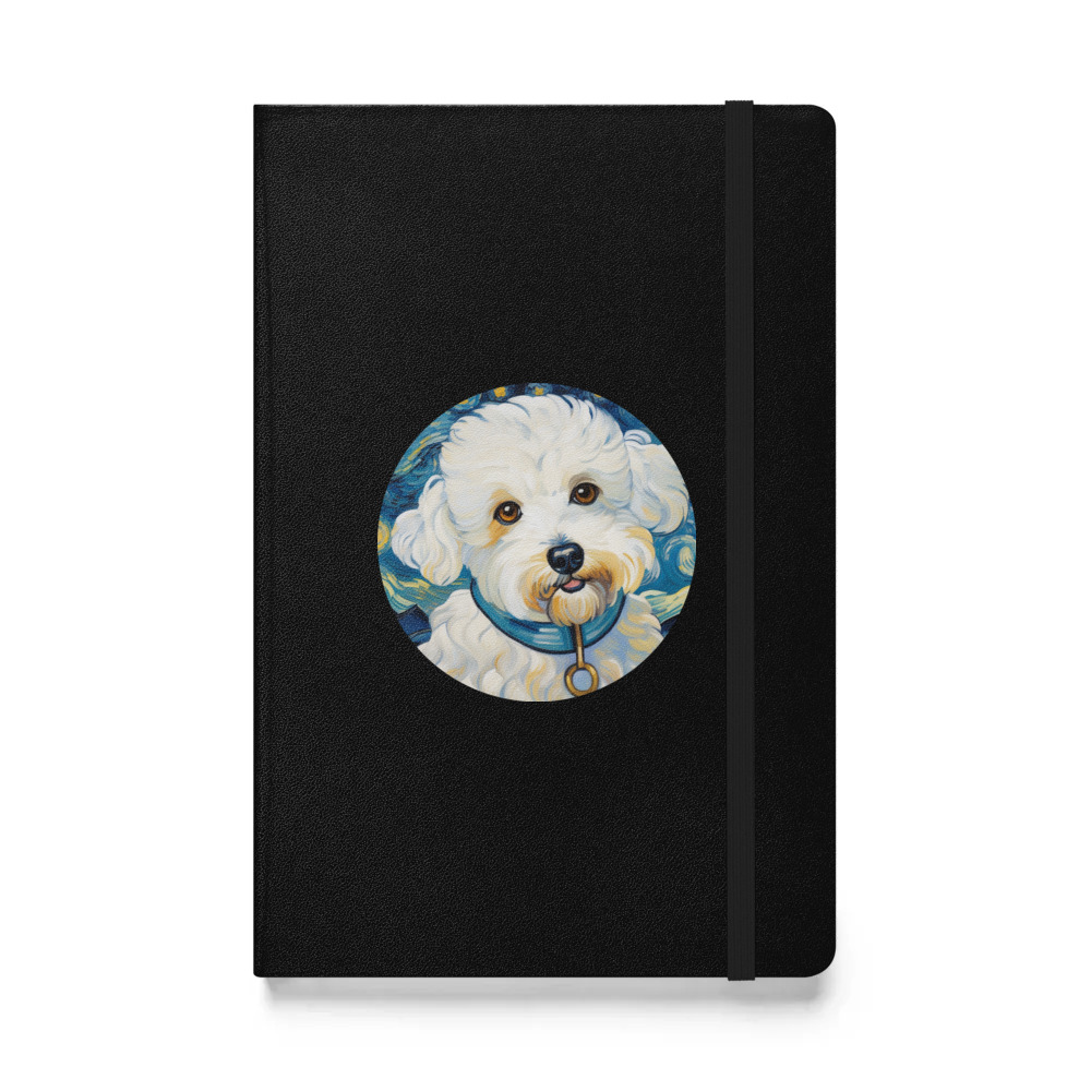 PugMug Custom Bichons Frise Hardcover Bound Notebook