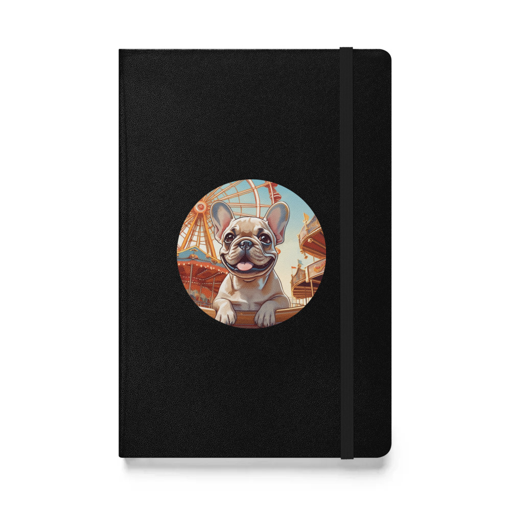 PugMug Custom Tan French Bulldog Hardcover Bound Notebook